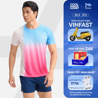[24-31.3 TẶNG TẤT]Áo Thun thể thao nam chạy bộ Running Graphic Aero Gradient siêu nhẹ, nhanh khô, thoáng mát Coolmate