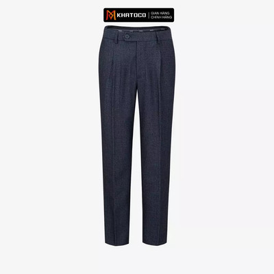 Quần tây nam KHATOCO Regular Fit có ly mã Q1M498R1-CNNA008-2801-1