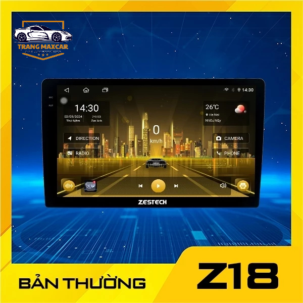 Màn hình androi zestech Z18 bản mới nhất 2026