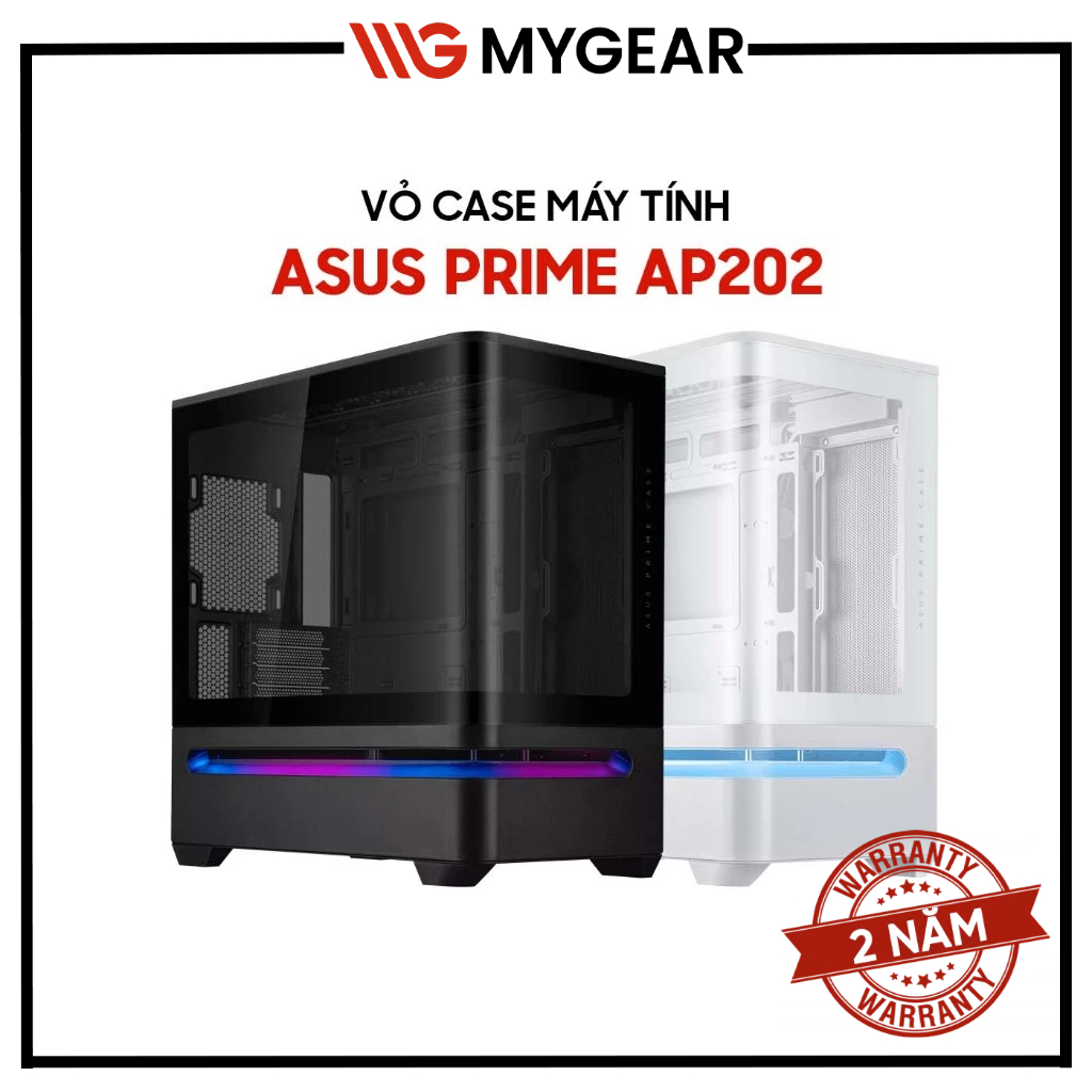 Vỏ Case Máy Tính ASUS Prime AP202 mATX - Bảo hành 24 tháng