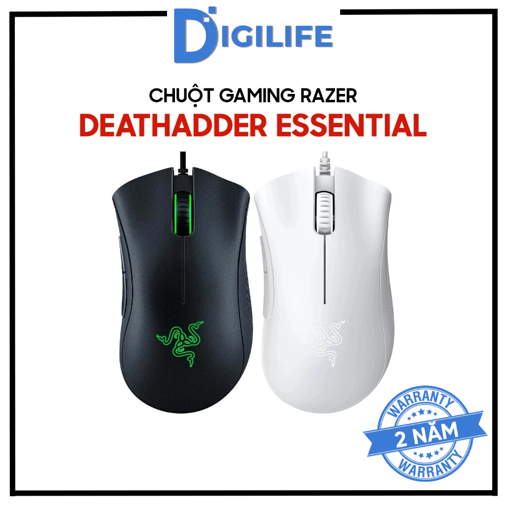 Chuột Gaming - Razer DeathAdder Essential Black / White