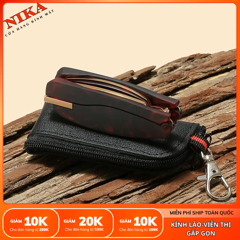 Kính lão gấp gọn cao cấp dành cho người già gọng gấp gọn xoay 360 độ (Mã: NK-97)