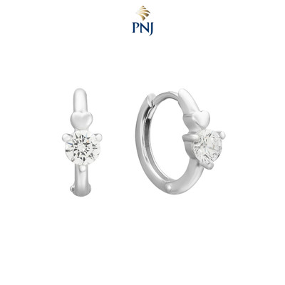 Bông tai trẻ em Bạc đính đá CZ PNJSilver XM00K000115