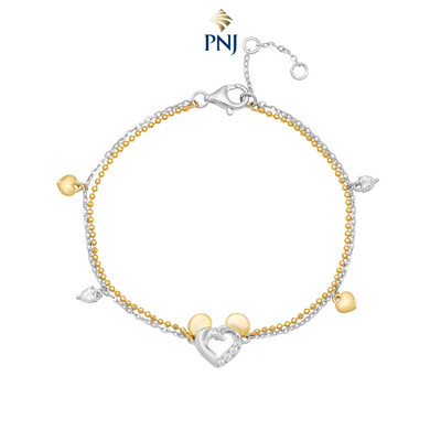 Lắc tay Bạc đính đá Disney|PNJ Mickey XMXMC000016