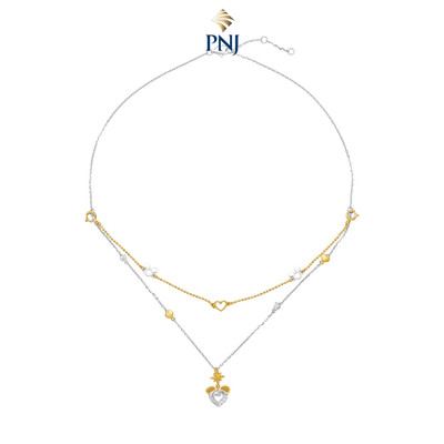 Dây cổ Bạc đính đá Disney|PNJ Mickey XMXMC000032