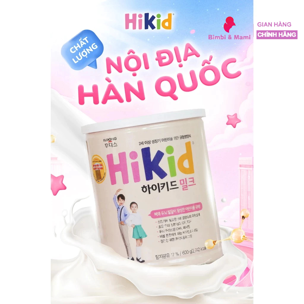 Sữa Hikid chính hãng Hàn Quốc - Tăng Chiều Cao