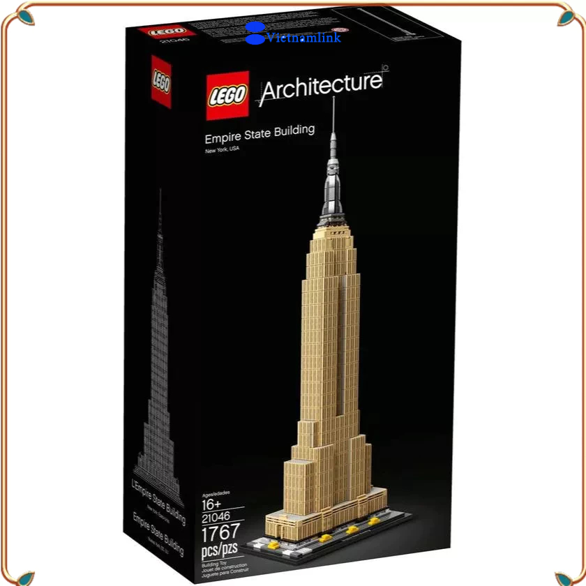LE GO 21046 Architecture Tòa nhà Empire State Empire State Building  Hàng mới, chính hãng 100%