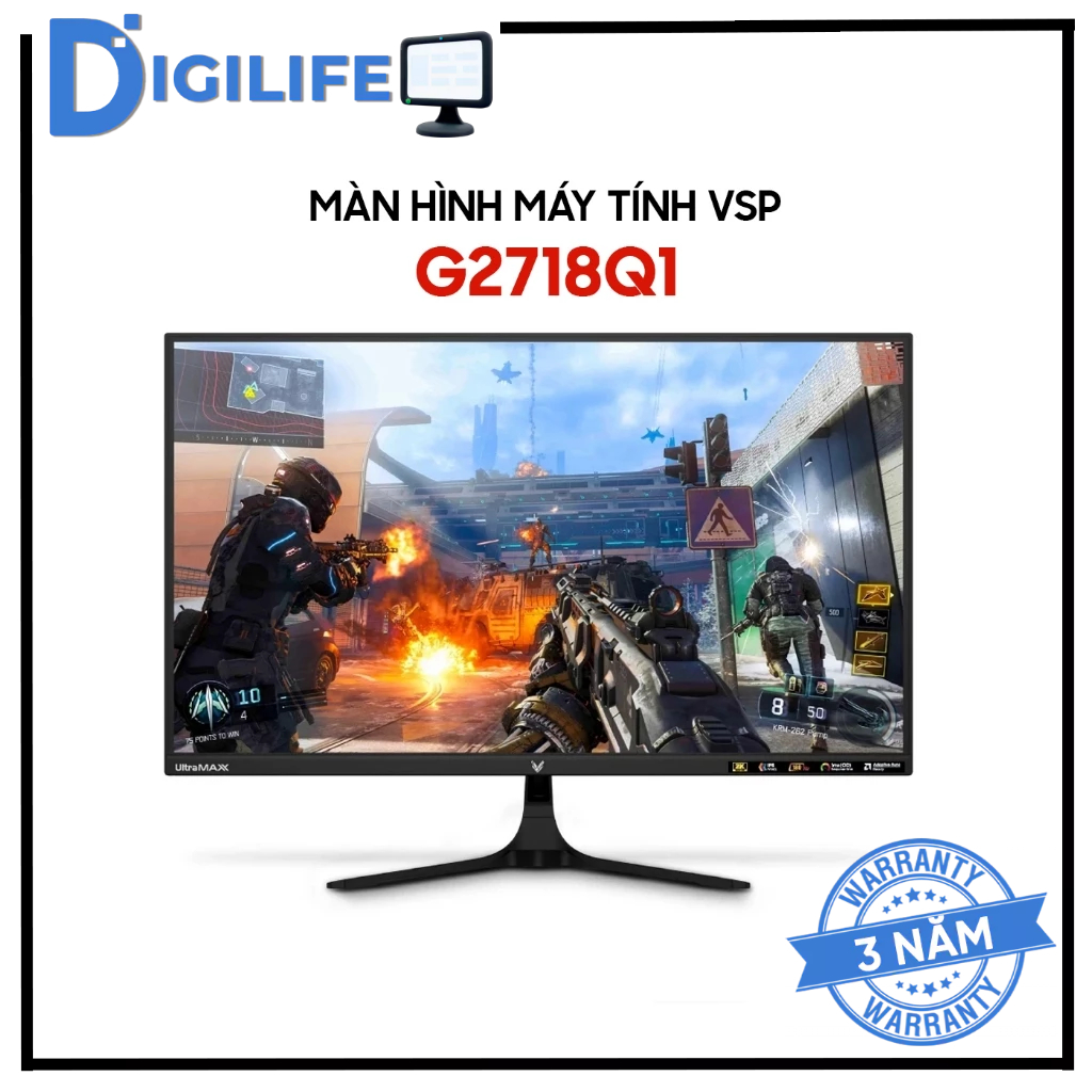 Màn hình Gaming VSP G2718Q1 27 inch 2K QHD 180Hz 1ms IPS - Bảo hành 36 tháng
