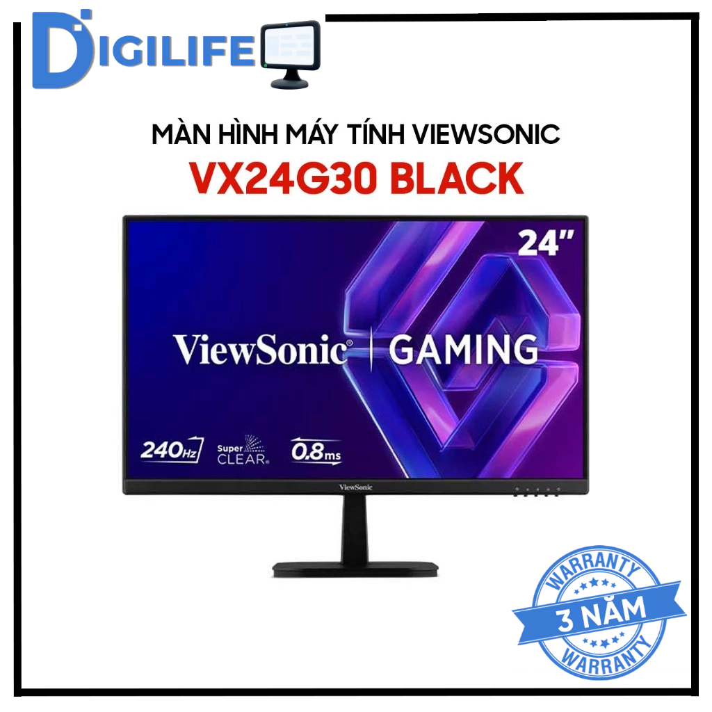 Màn hình máy tính ViewSonic VX24G30 24 inch FHD 240Hz 0.8ms IPS