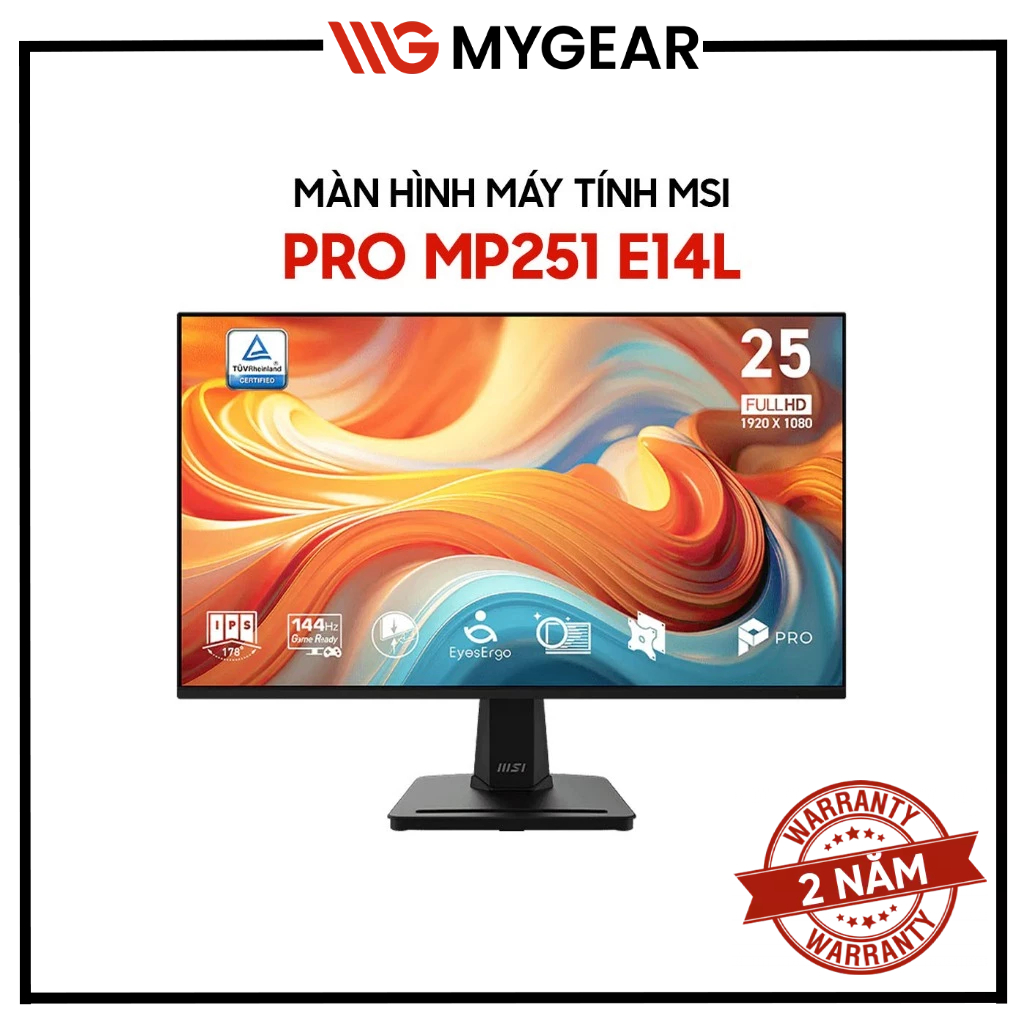 Màn hình MSI PRO MP251 E14L 25 inch FHD 144Hz 1ms IPS - Bảo hành 24 tháng