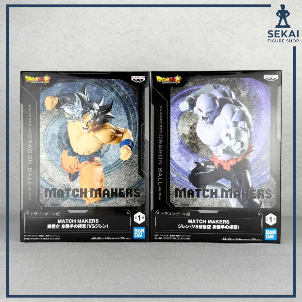 Mô Hình Chính hãng SON GOKU Ultra Instinct VS JIREN - DRAGON BALL SUPER MATCH MAKERS
