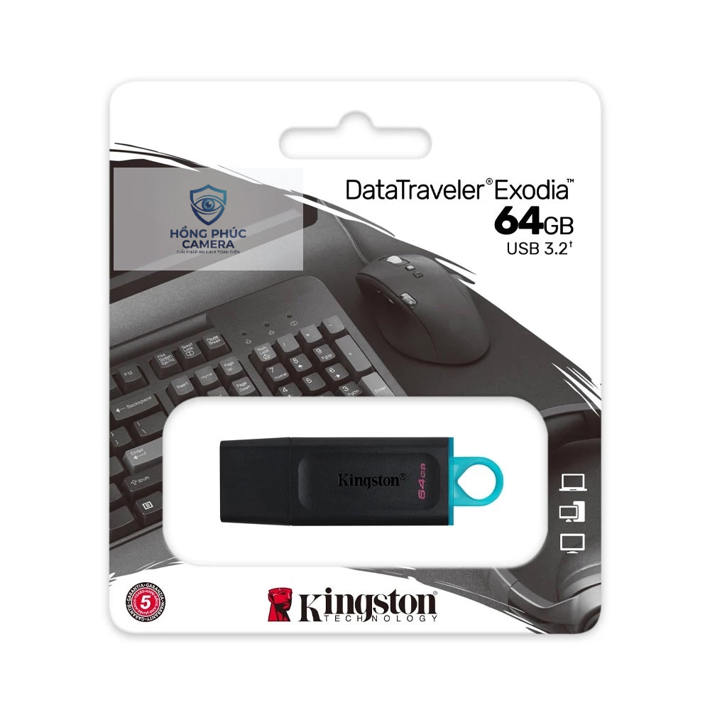 Kingston - USB 3.2 Exodia  64GB - Tốc độ cao - datatraveler exodia DXT chính hãng bảo hành 5 năm