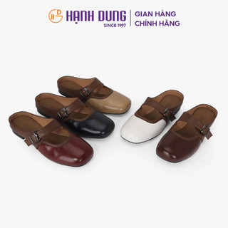 HCM - Dép Bít Mũi Hạnh Dung Khóa Nâu HD11114AV  ( Màu Nâu - Trắng - Đỏ - Kem - Đen )