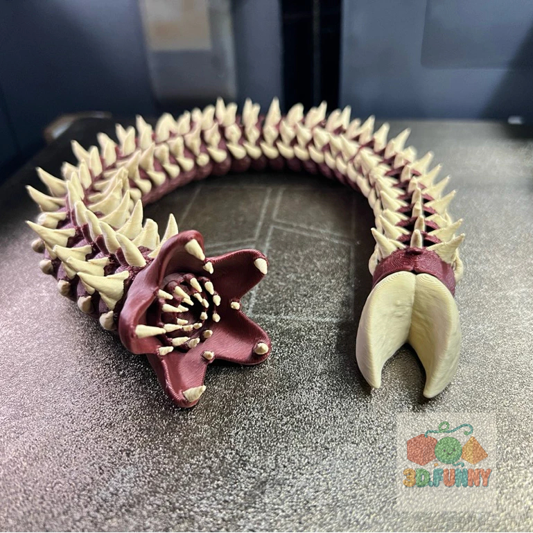 Mô Hình đồ chơi quái vật sa mạc Sandworm DUNE – Sâu Cát Shai-Hulud In 3D | Quái Vật Sa Mạc Arrakis