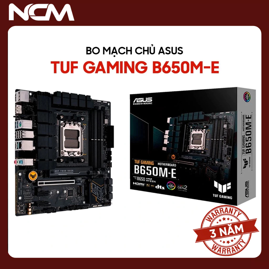 Mainboard ASUS TUF GAMING B650M-E DDR5 AM5 - Bảo hành chính hãng
