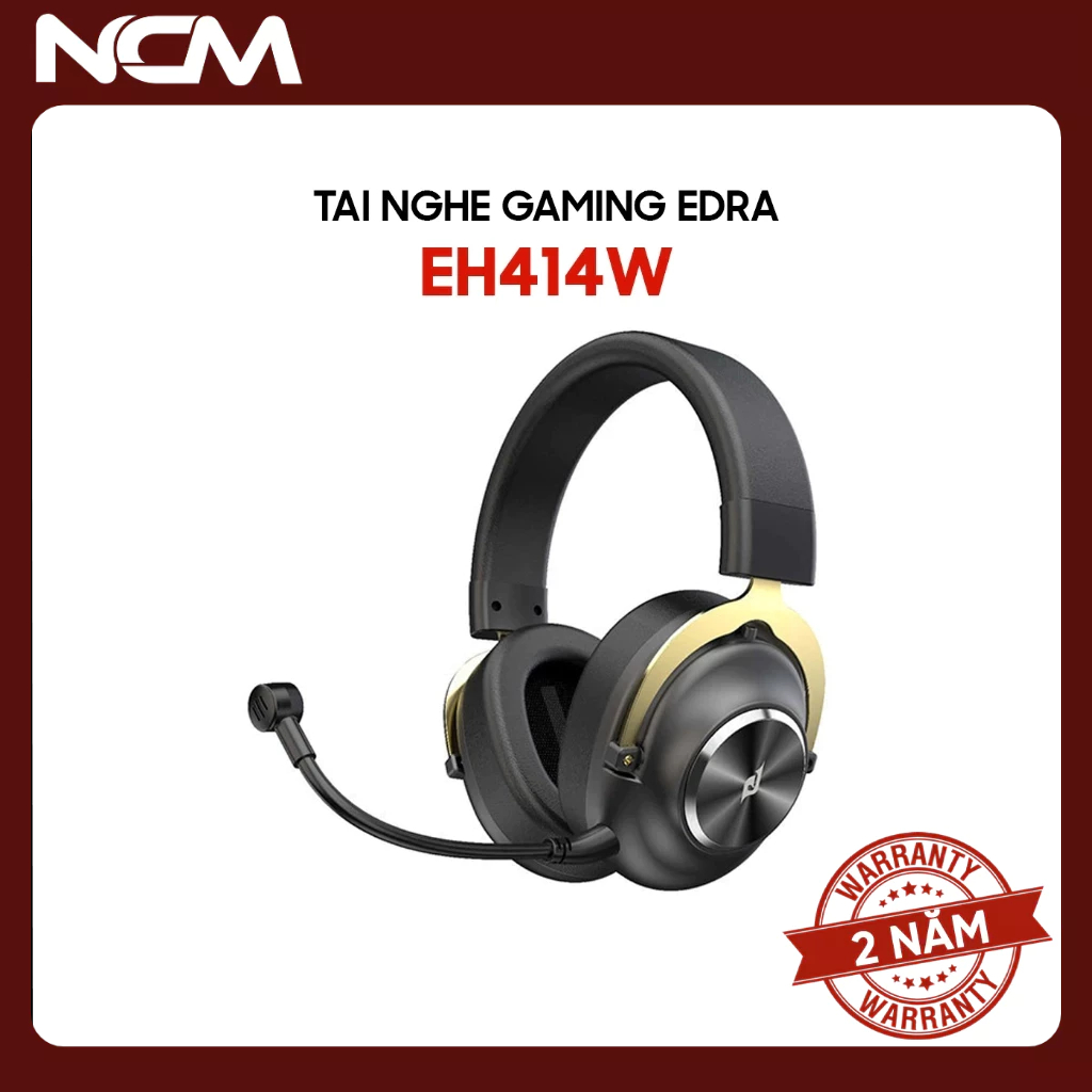 Tai Nghe Gaming Không Dây EDRA EH414W Black / White - Mới - Chính Hãng Bảo Hành 24 Tháng