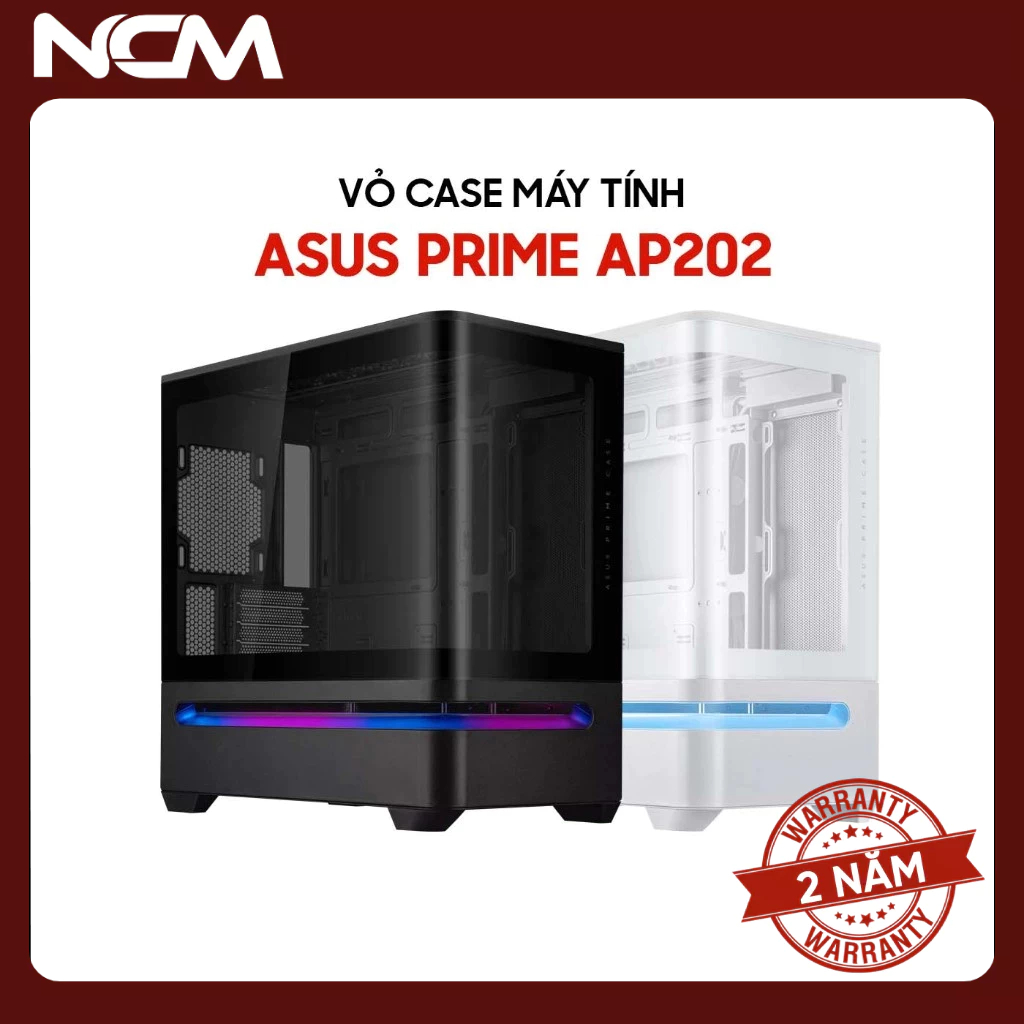Vỏ Case Máy Tính ASUS Prime AP202 mATX - Bảo hành 24 tháng