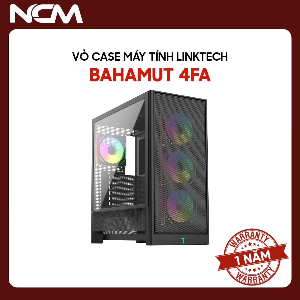 Vỏ Case Máy Tính LINKTECH BAHAMUT 4FA ATX - Bảo hành 12 tháng