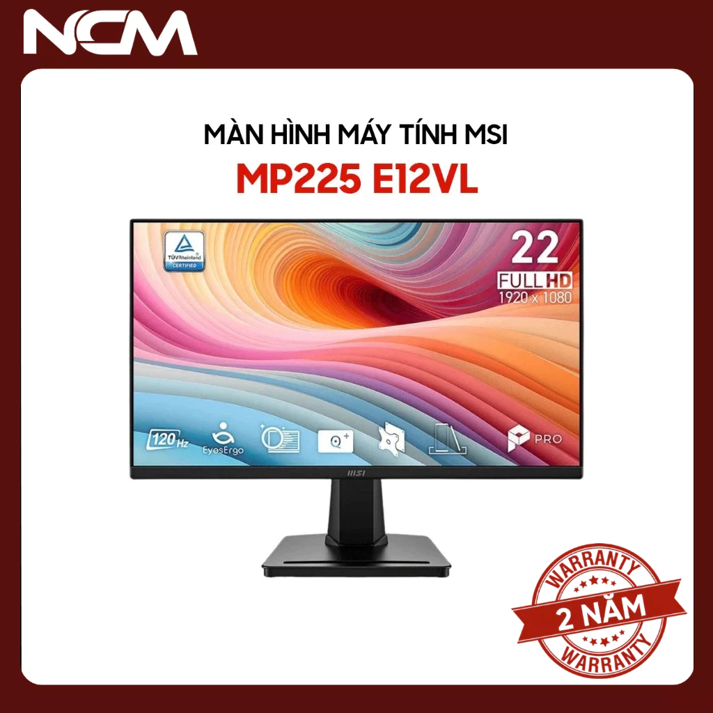 Màn hình MSI PRO MP225 E12VL 22 inch FHD 120Hz 1ms VA - Bảo hành 24 tháng