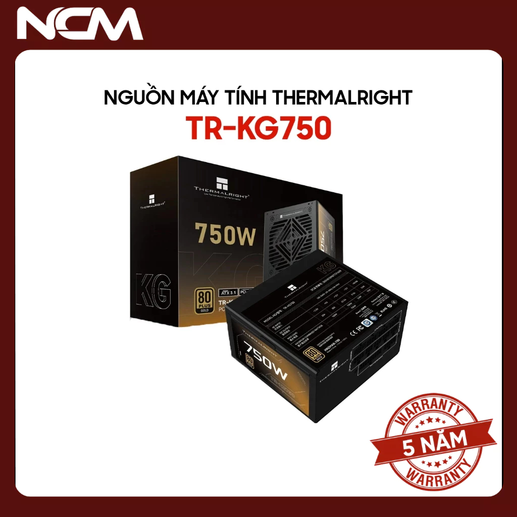 Nguồn máy tính Thermalright TR-KG750 TR-KG850 TG-1000 (750 - 1000W 80 Plus Gold Full Modular) - NEW