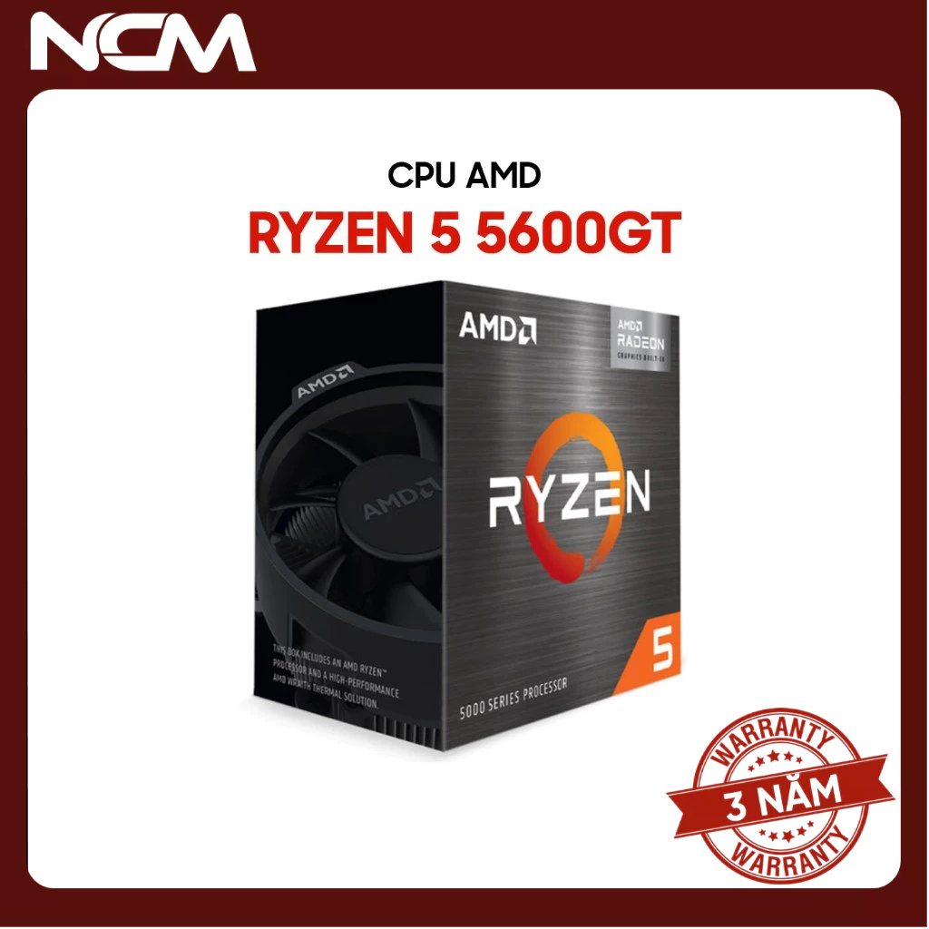 CPU AMD Ryzen 5 5500GT / 5600GT 6 Nhân 12 Luồng - Bảo hành 36 chính hãng AMD Việt Nam