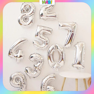 Bóng Số Tuổi 40cm Màu Bạc Vàng – Bóng Số Trang Trí Sinh Nhật Cỡ Trung, Decor Trang Trí Cho Bé (0-9)