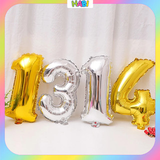 Bóng Số Tuổi 40cm Màu Bạc Vàng – Bóng Số Trang Trí Sinh Nhật Cỡ Trung, Decor Trang Trí Cho Bé (0-9)