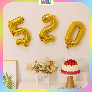 Bóng Số Tuổi 40cm Màu Bạc Vàng – Bóng Số Trang Trí Sinh Nhật Cỡ Trung, Decor Trang Trí Cho Bé (0-9)
