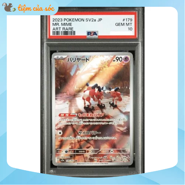 [PSA10] Thẻ bài Pokemon TCG Mega Mr. Mime sv2a 179/165 chính hãng tiếng Nhật PSA 10