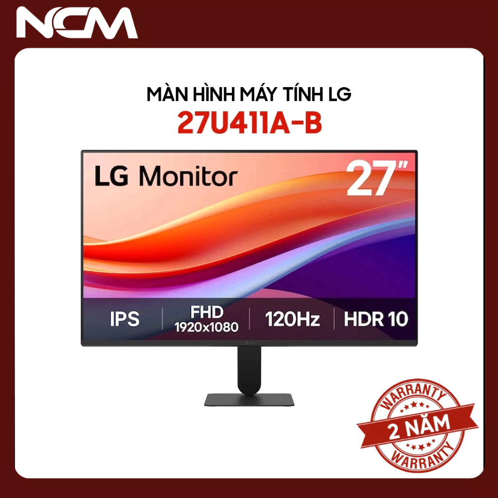 Màn hình Văn Phòng LG 27U411A-B 27 inch Full HD 120Hz 5ms IPS HDR10 - Bảo hành 24 tháng