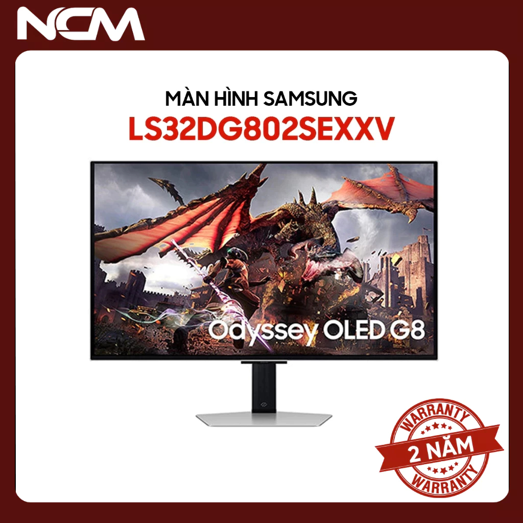 Màn hình Samsung Odyssey OLED G8 G80SD LS32DG802SEXXV 32 inch 4K OLED 240Hz 0.03ms - Chính Hãng