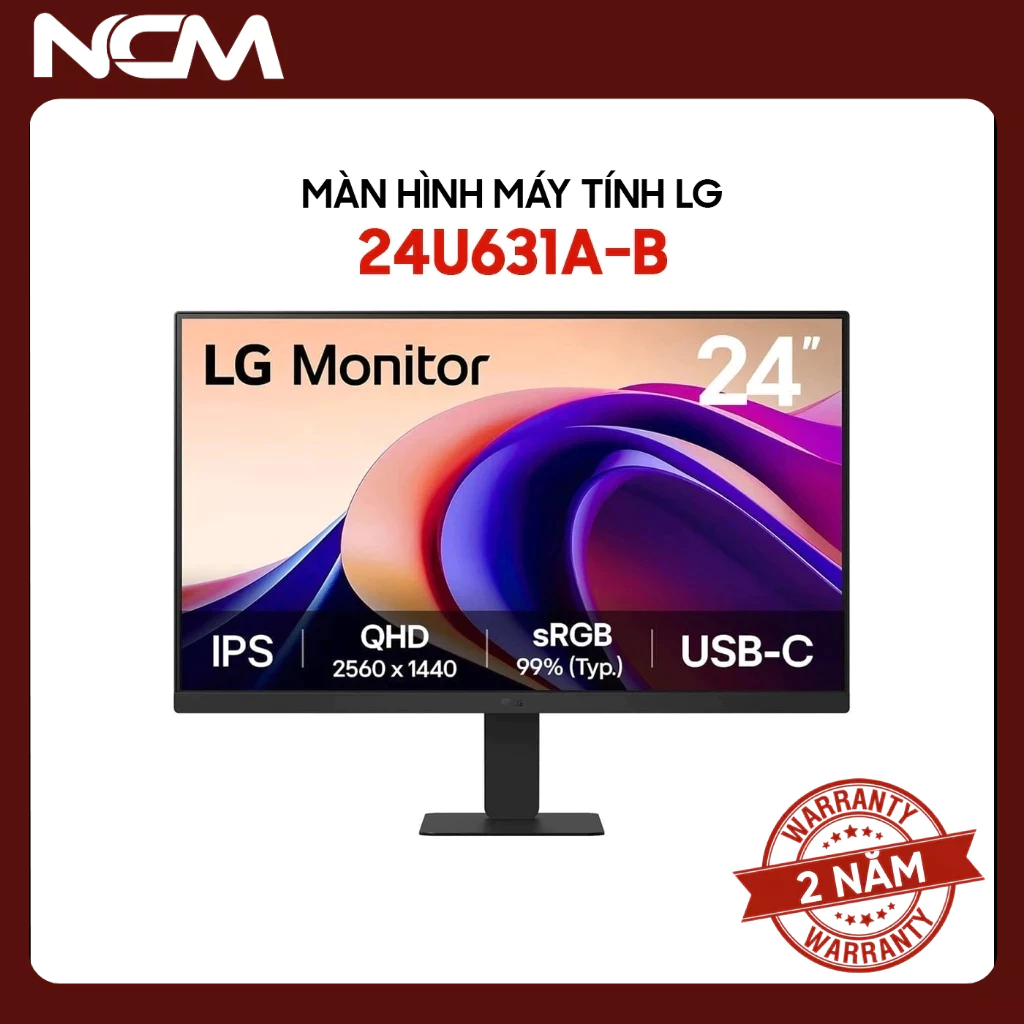 Màn Hình LG 24U631A-B.ATVQ 24 inch QHD IPS 100Hz USB-C FreeSync HDR10