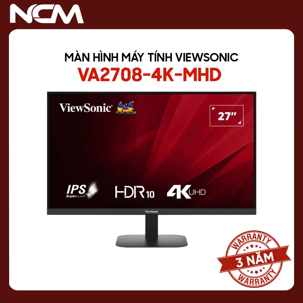 Màn Hình Máy Tính Viewsonic VA2708-4K-MHD 27 inch UHD 4K 60Hz - Chính Hãng
