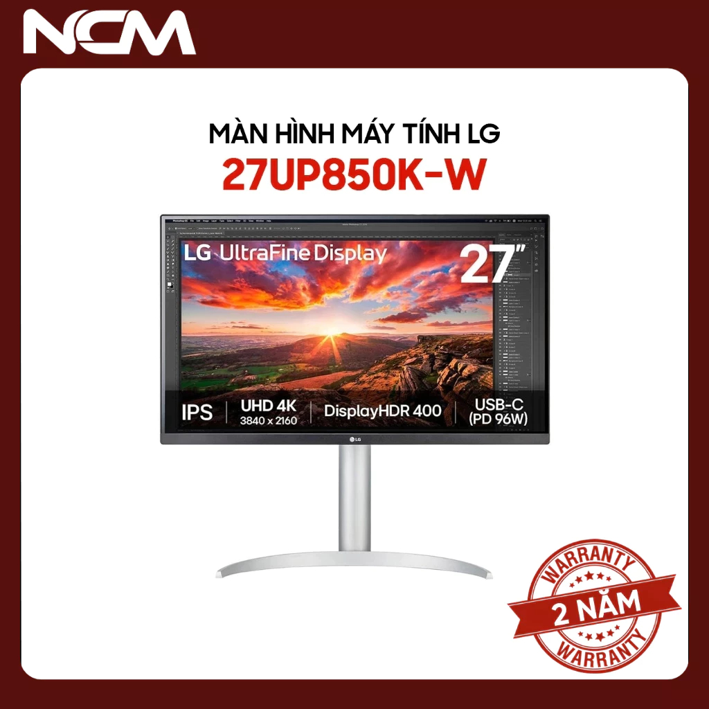 Màn hình LG 27UP850N-W 27UP850K-W 27" 4K Nano IPS 60Hz (HDMI/DP/USB-C) - Chính Hãng