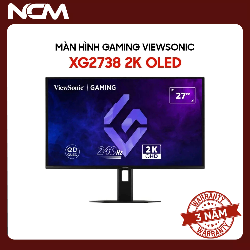 Màn hình Gaming ViewSonic XG2738-2K-OLED 27 inch 2K QHD 240Hz 0.03ms QD-OLED