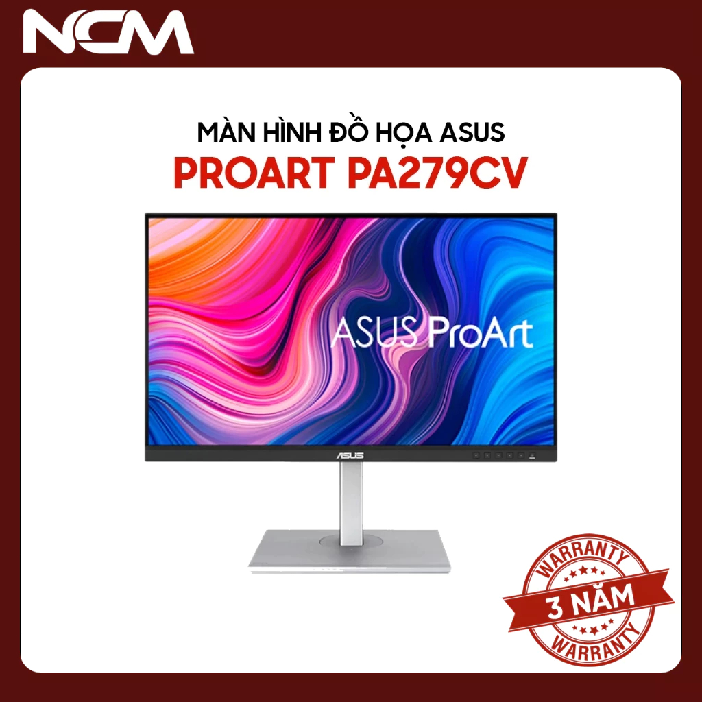Màn Hình Đồ Họa ASUS ProArt PA279CV 27 inch 4K IPS 100% sRGB ΔE<2 USB-C 65W - Chính Hãng