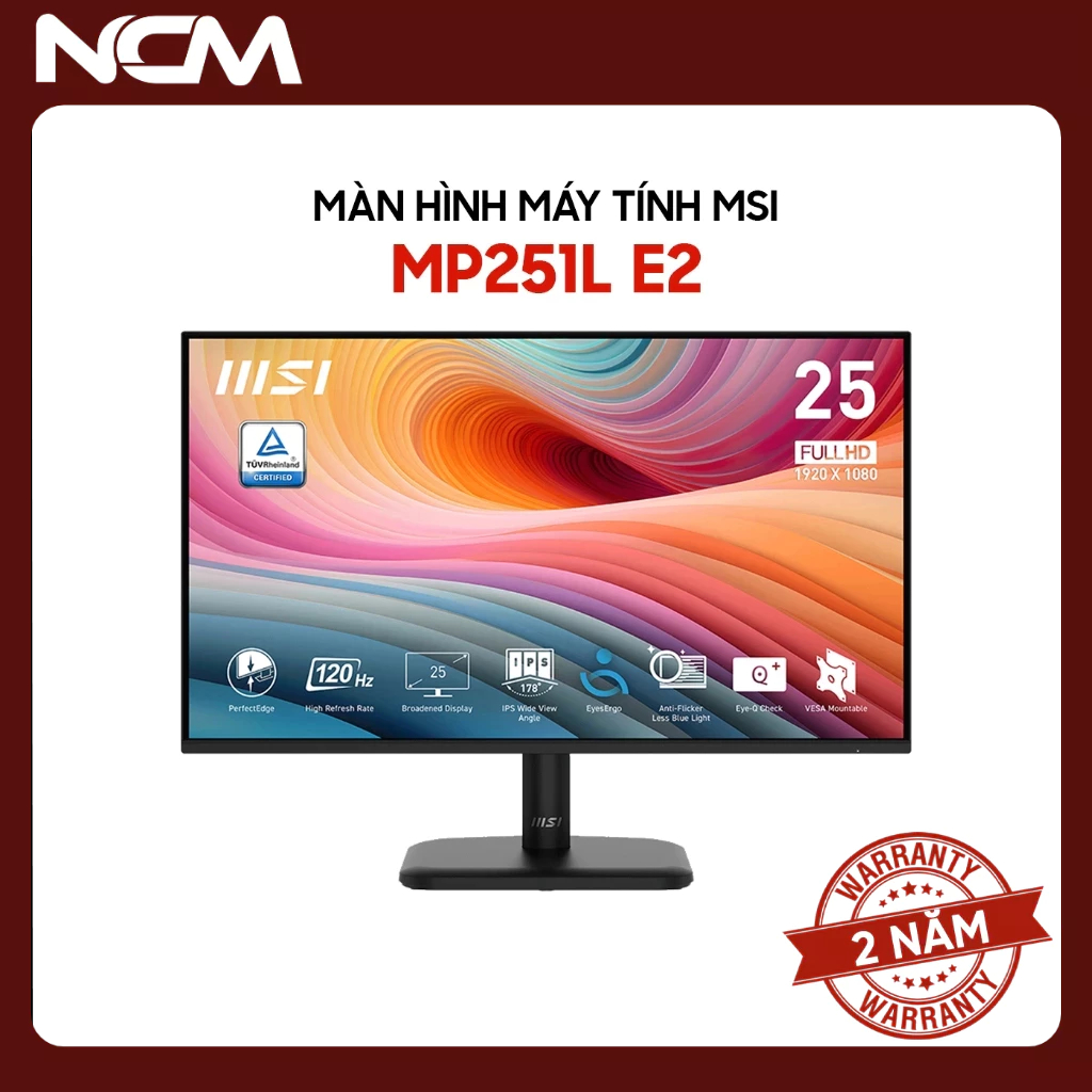 Màn Hình Văn Phòng - MSI MP225V MP242L MP251L E2 MP251W E2 22-24.5 inch FHD IPS 100Hz