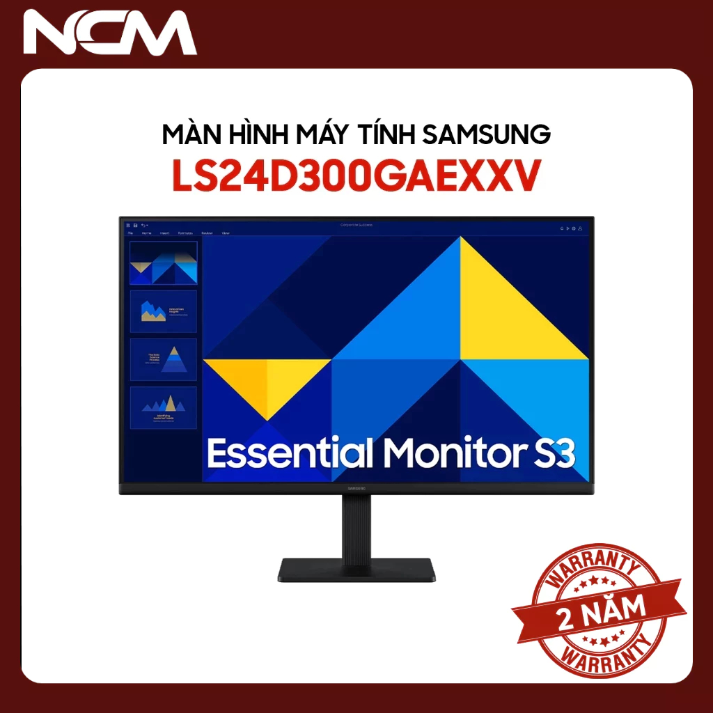 Màn Hình Samsung LS24D300GAEXXV LS27D300GAEXXV 24-27 inch IPS Full HD 100Hz 5ms - Sống Động, Mượt Mà