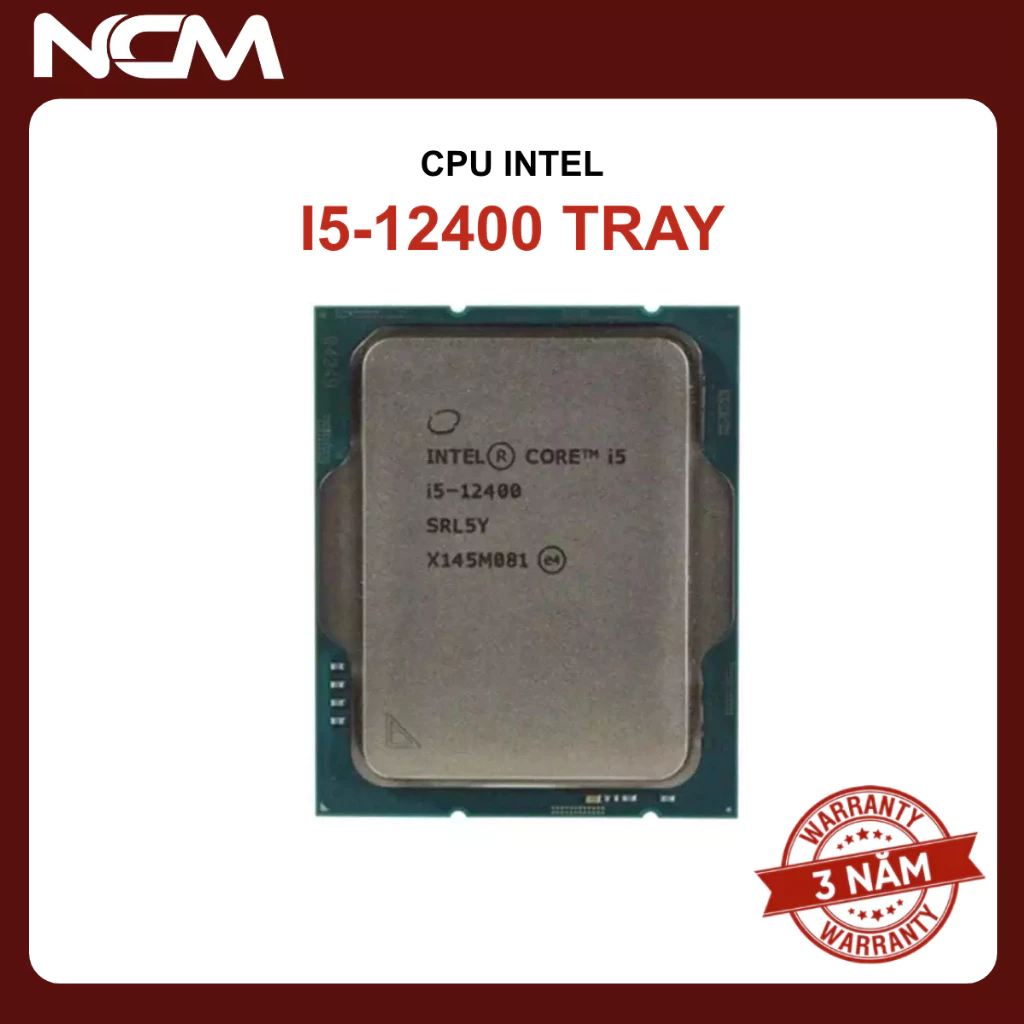 CPU I5 12400 TRAY SK 1700 NEW