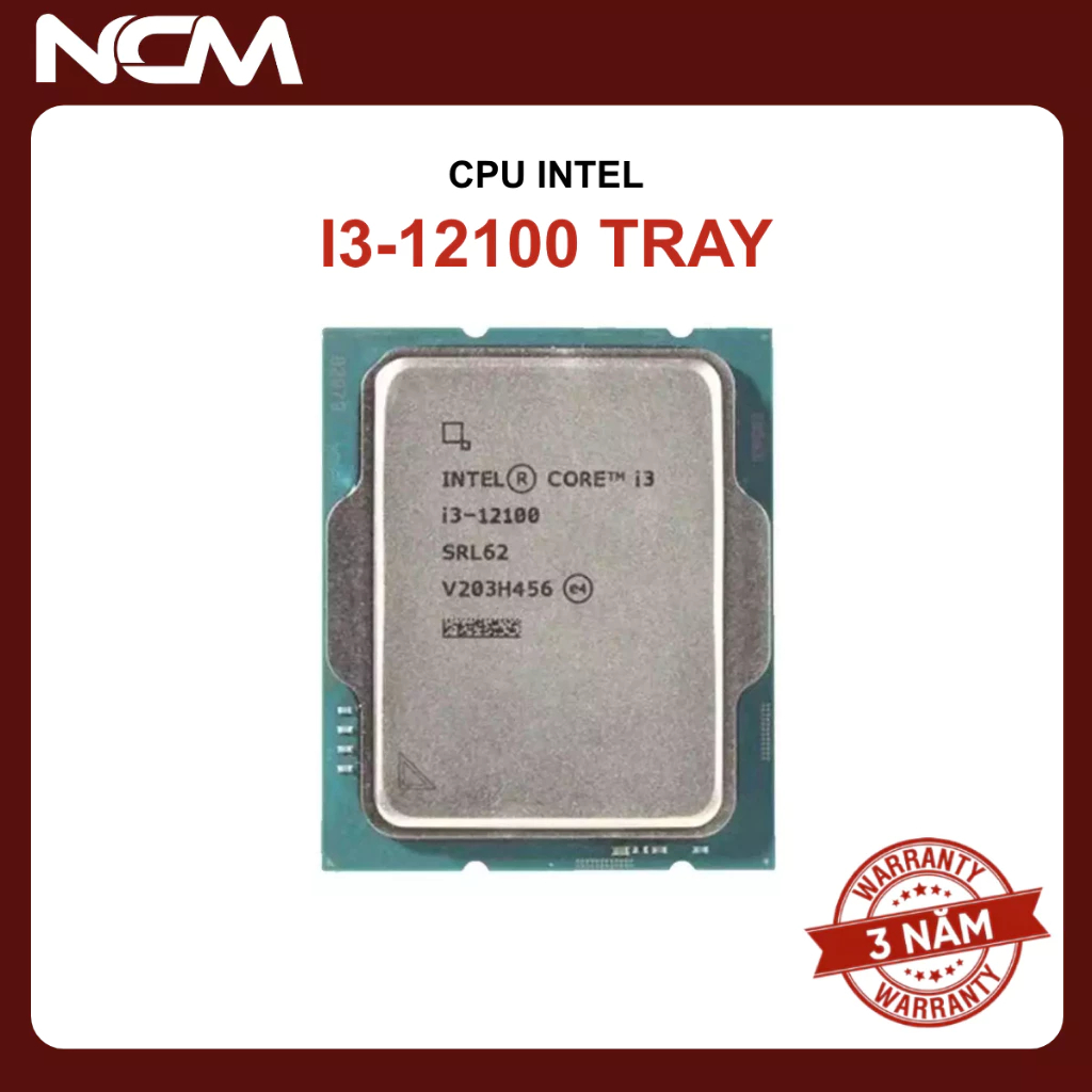 CPU I3 12100 TRAY SK 1700 NEW