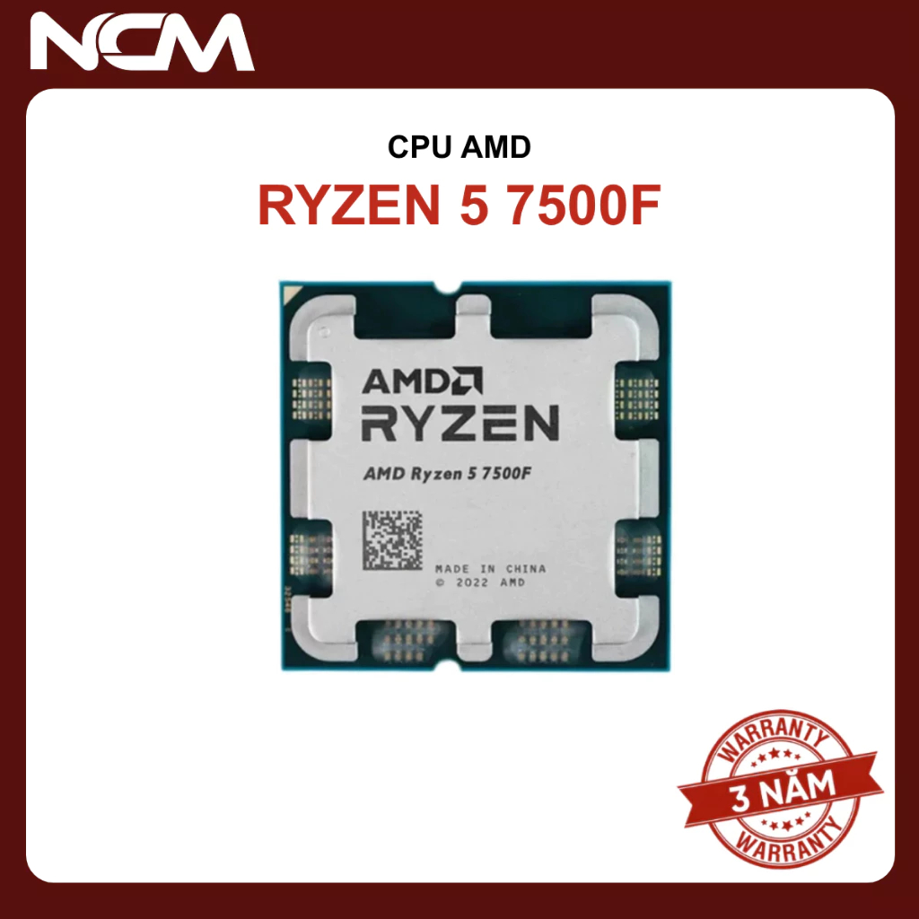 CPU AMD RYZEN 5 7500F TRAY NEW