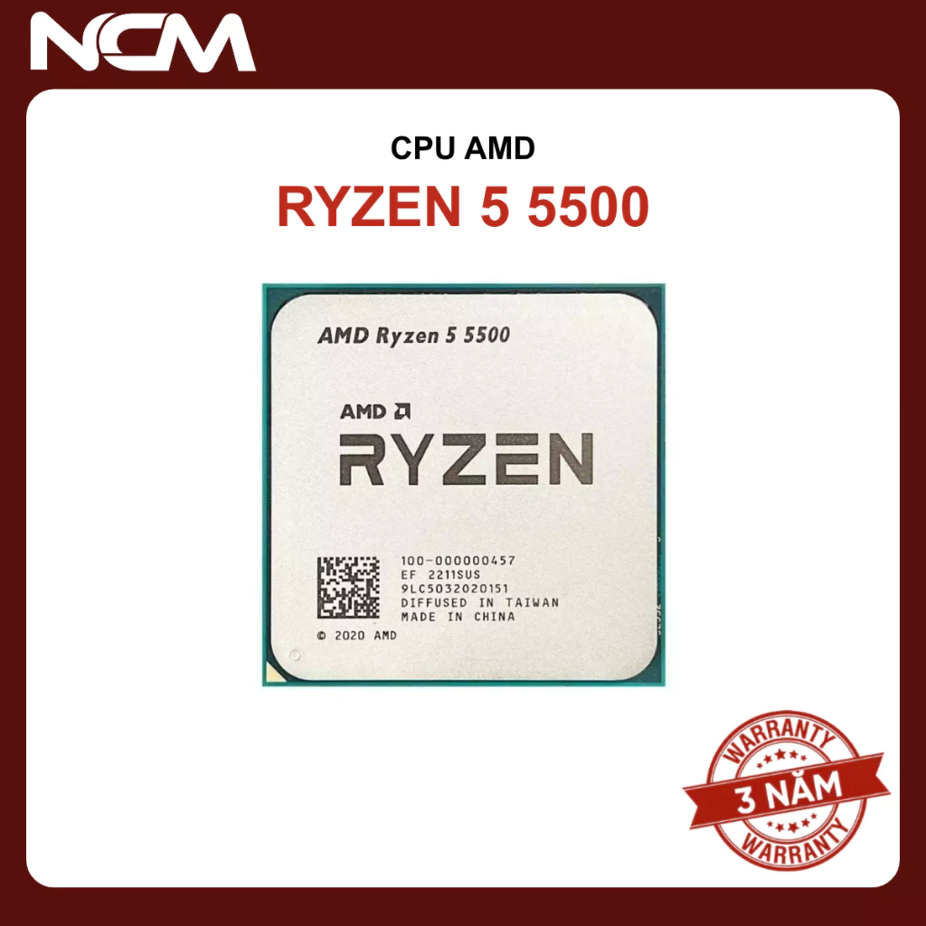 CPU AMD RYZEN 5 5500 TRAY NEW