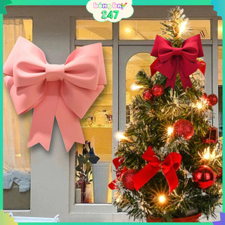 Nơ Trang Trí Giáng Sinh Handmade Tự Gấp - Nơ Cột Cây Thông Noel Hộp Quà Decor Quán Cafe, Nhà Cửa Ấm Áp