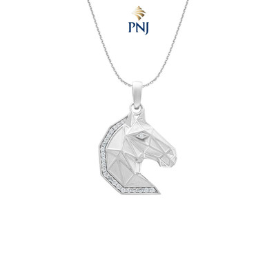 Mặt dây chuyền Nam Bạc đính đá MANCODE by PNJ Uy Mã Kim Lĩnh XMXMW000079