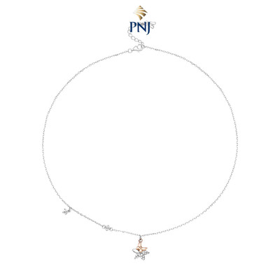 Dây cổ Bạc đính đá STYLE By PNJ Bloomie XMXMH000034