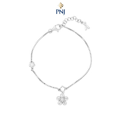 Lắc tay Bạc đính đá STYLE By PNJ Bloomie XMXMW000071