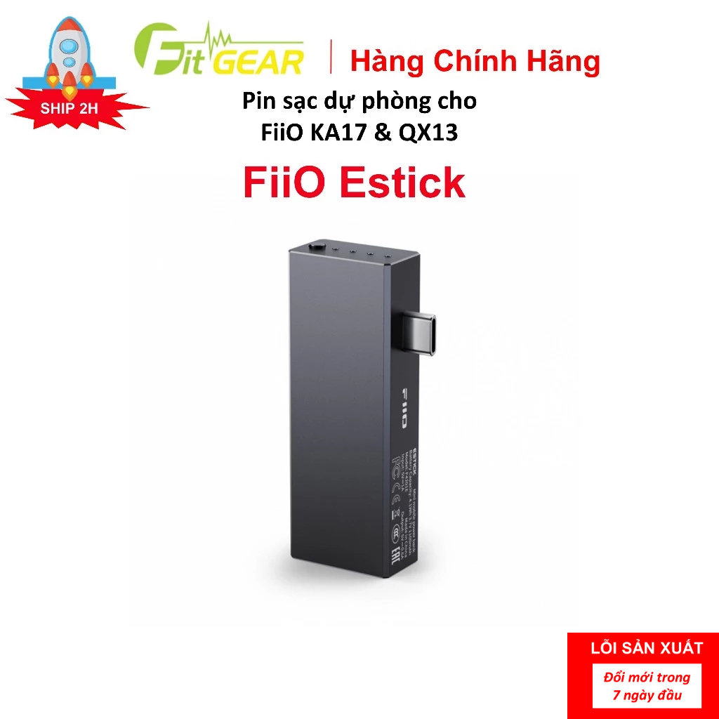 Pin Sạc Dự Phòng FiiO ESTICK Cho FiiO KA17 và FiiO QX13 Chính Hãng