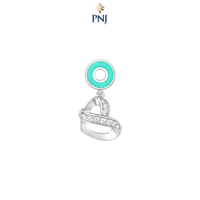 Hạt Charm Bạc đính đá PNJSilver Kind Heart XMXMW000084
