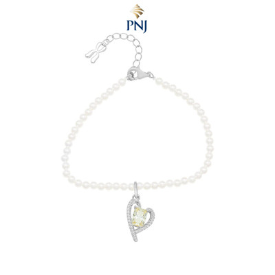 Lắc tay Bạc đính đá STYLE By PNJ NHMXW060004