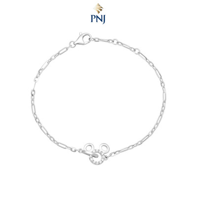 Lắc tay Bạc đính đá Disney|PNJ XM00W000056